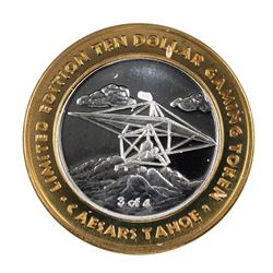 .999 Silver Caesars Palace Lake Tahoe, NV $10 Casino Limited Edition Gaming Token