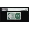 Image 2 : 1863 50 Cent Fourth Issue Fractional Currency Note Fr.1379 PMG Choice Uncirculated 64
