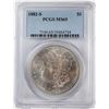 Image 1 : 1882-S $1 Morgan Silver Dollar Coin PCGS MS65