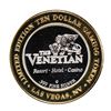 Image 1 : .999 Silver The Venetian Las Vegas, NV $10 Casino Limited Edition Gaming Token
