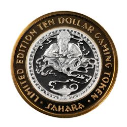 .999 Silver Sahara Las Vegas, Nevada $10 Casino Limited Edition Gaming Token