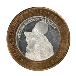 .999 Silver Oneida Bingo Green Bay, Wisconsin $10 Limited Edition Gaming Token
