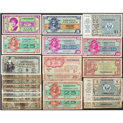 Lot of Miscellaneous Military Payment Certificate Notes