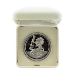 1987 Rarities Mint Disney Dopey 1oz Silver Proof Coin w/Box & COA