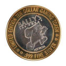 .999 Silver Ballys Las Vegas $10 Casino Limited Edition Gaming Token