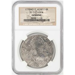 1779MO FF Mexico 8 Reales El Cazador Shipwreck Coin NGC Genuine