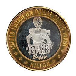 .999 Silver Hilton Las Vegas, Nevada $10 Casino Limited Edition Gaming Token