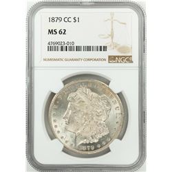 1879-CC $1 Morgan Silver Dollar Coin NGC MS62