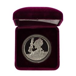 1987 Rarities Mint Disney Dopey 1oz Silver Proof Coin w/Box & COA