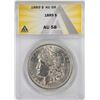 Image 1 : 1889 $1 Morgan Silver Dollar Coin ANACS AU58