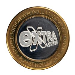 .999 Silver Planet Hollywood Casino Las Vegas $10 Limited Edition Casino Gaming Token