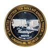 Image 1 : .999 Fine Silver Flamingo Casino Laughlin, NV $10 Limited Edition Gaming Token