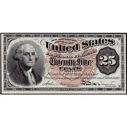 March 3, 1863 Twenty-Five Cents Fourth Issue Fractional Currency Note