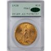 Image 1 : 1928 $20 St. Gaudens Double Eagle Gold Coin PCGS MS62 CAC