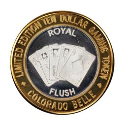 .999 Silver Colorado Belle Laughlin, Nevada $10 Casino Limited Edition Gaming Token