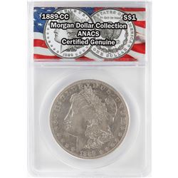 1889-CC $1 Morgan Silver Dollar Coin ANACS Certified Genuine