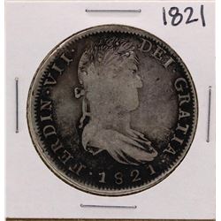 1821 Spanish 8 Reales Silver Coin