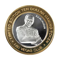 .999 Silver Las Vegas Club $10 Casino Limited Edition Gaming Token