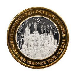 .999 Silver New York New York Casino Las Vegas $10 Limited Edition Gaming Token