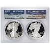 Image 1 : 1986-S & 2016-W $1 Proof American Silver Eagle Coin Set PCGS PR69DCAM
