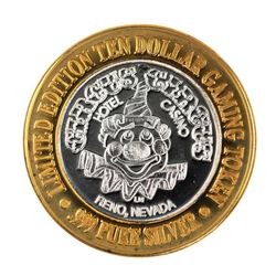 .999 Fine Silver Circus Circus Casino Reno, NV $10 Limited Edition Gaming Token