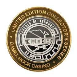 .999 Fine Silver Camel Rock Casino New Mexico $10 Limited Edition Gaming Token