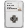Image 1 : 1963 Proof Roosevelt Dime Coin NGC PF68 Cameo