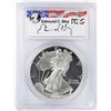 Image 1 : 2000-P $1 Proof American Silver Eagle Coin PCGS PR69DCAM Moy Signature