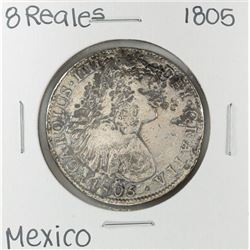 1805 Mo Mexico 8 Reales Silver Coin