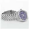 Image 6 : Rolex Mens Stainless Steel Purple Diamond 36MM Datejust Wristwatch