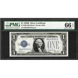 1928B $1 Funnyback Silver Certificate Note Fr.1602 PMG Gem Uncirculated 66EPQ