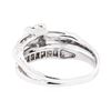 Image 3 : 18KT White Gold 0.35 ctw Diamond Ring and Band