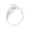 Image 4 : 18KT White Gold 0.35 ctw Diamond Ring and Band