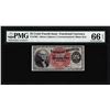 Image 1 : 1863 25 Cent 4th Issue Fractional Currency Note Fr.1302 PMG Choice Uncirculated 66EPQ