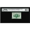 Image 1 : 1862 10 Cent First Issue Fractional Currency Note Fr.1242 PMG Choice Uncirculated 64EPQ