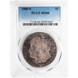 1880-S $1 Morgan Silver Dollar Coin PCGS MS66