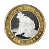 Image 1 : .999 Fine Silver Sam's Town Casino Las Vegas $10 Limited Edition Gaming Token