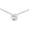 Image 2 : 14KT White Gold 0.73 ctw Diamond Necklace