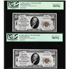 Image 1 : (2) Consec. 1929 $10 Washington, PA CH# 9901 National Notes PCGS Choice AU 55/58PPQ
