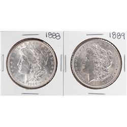 1888-1889 $1 Morgan Silver Dollar Coins