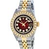 Image 2 : Rolex Ladies Two Tone 14K Red Vignette Diamond Lugs 26MM Datejust Wristwatch