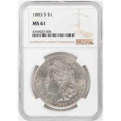 1883-S $1 Morgan Silver Dollar Coin NGC MS61