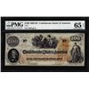 Image 1 : 1862 $100 Confederate States of America Note T-41 PMG Gem Uncirculated 65EPQ
