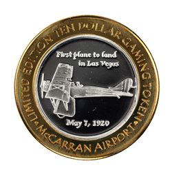 .999 Silver McCarran International Airport Las Vegas, NV $10 Limited Gaming Token