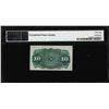 Image 2 : March 3, 1863 Ten Cents Fourth Issue Fractional Note Fr.1261 PMG Choice About Unc 58EPQ