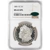 Image 1 : 1881-CC $1 Morgan Silver Dollar Coin NGC MS63 DPL CAC