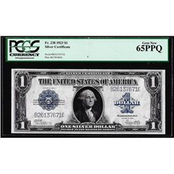 1923 $1 Silver Certificate Note Fr.238 PCGS Gem New 65PPQ
