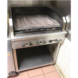 LOCATION #1. QUEST STAINLESS STEEL NATURAL GAS GRILL W/ STAND