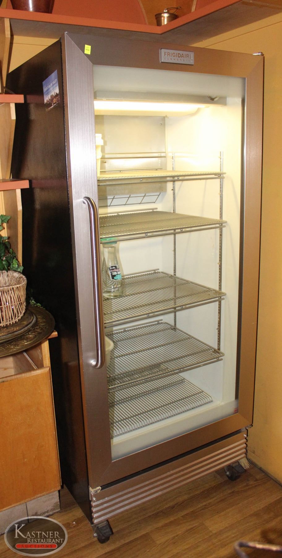 LOCATION 1. FRIGIDAIRE COMMERCIAL GLASS DOOR DISPLAY COOLER