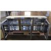 Image 2 : LOCATION #3. NEW 6' STAINLESS STEEL REFRIGERATED PREP TABLE